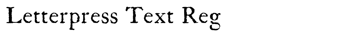 Letterpress Text Reg image